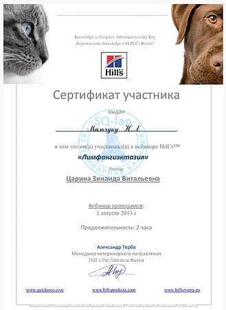 Мальчук Н.Л. - Лимфангиэктазия