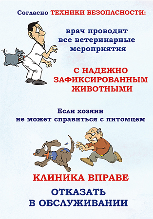 О фиксации животных в клинике