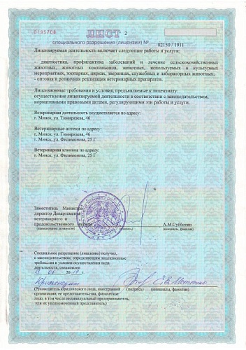 Лицензия (лист 3)